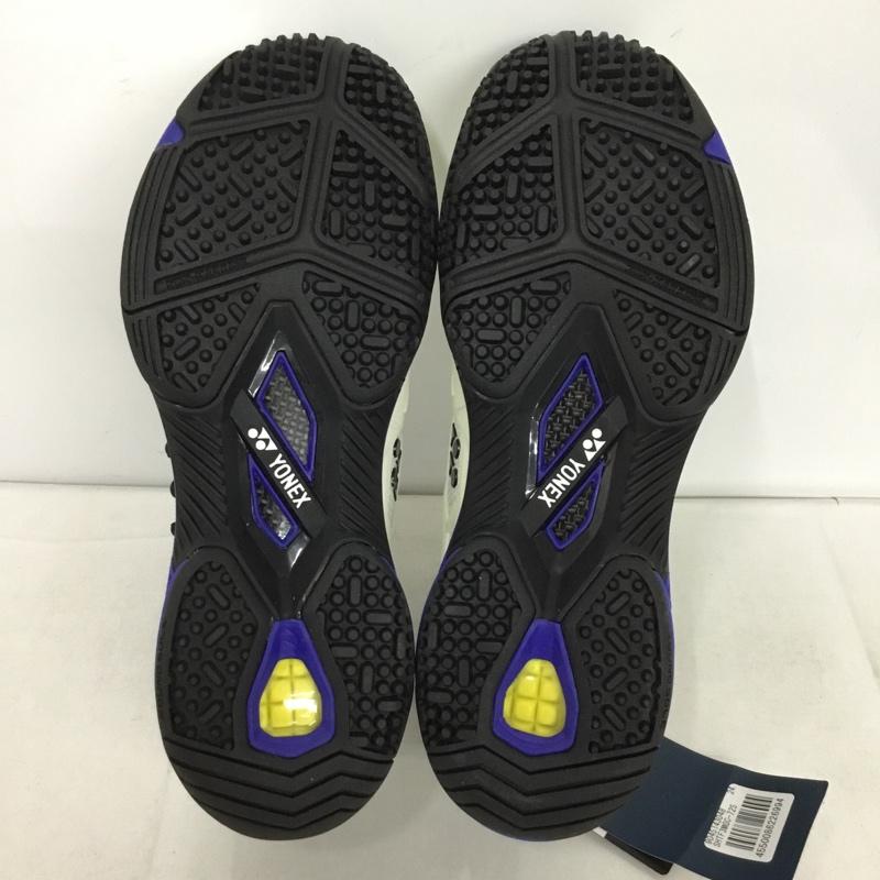 ヨネックス YONEX スニーカー スニーカー SHTF3MGC パワークッションフュージョンレブ3メンGC テニスシューズ 箱有 24.5cm 24.5cm ロゴ、文字 白 / ホワイト / X 青 / ブルー / X 灰 / グレー /  レディース USED 古着 中古 10147956