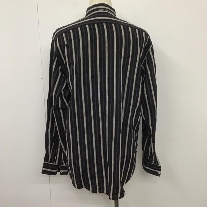 ヴェルサーチ VERSACE シャツ、ブラウス 長袖 VERSACE CLASSIC V2 コットン ストライプ 紺 / ネイビー / X 白 / ホワイト /  メンズ USED 古着 中古 10107660