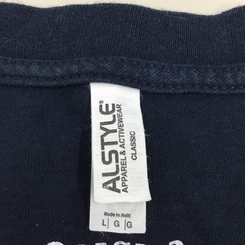 テンダーロイン TENDERLOIN Tシャツ 半袖 半袖カットソー プリントTシャツ クルーネックカットソー L プリント 紺 / ネイビー /  メンズ USED 古着 中古 10115159