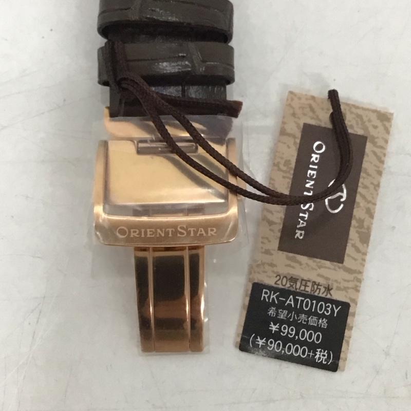 オリエントスター ORIENTSTAR 腕時計 アナログ（自動巻き） RK-AT0103Y スポーツ セミスケルトン ロゴ、文字 茶 / ブラウン /  メンズ USED 古着 中古 10134427
