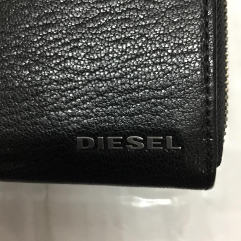 ディーゼル DIESEL 財布 長財布 ラウンドファスナー ロゴ、文字 黒 / ブラック /  メンズ USED 古着 中古 10119664