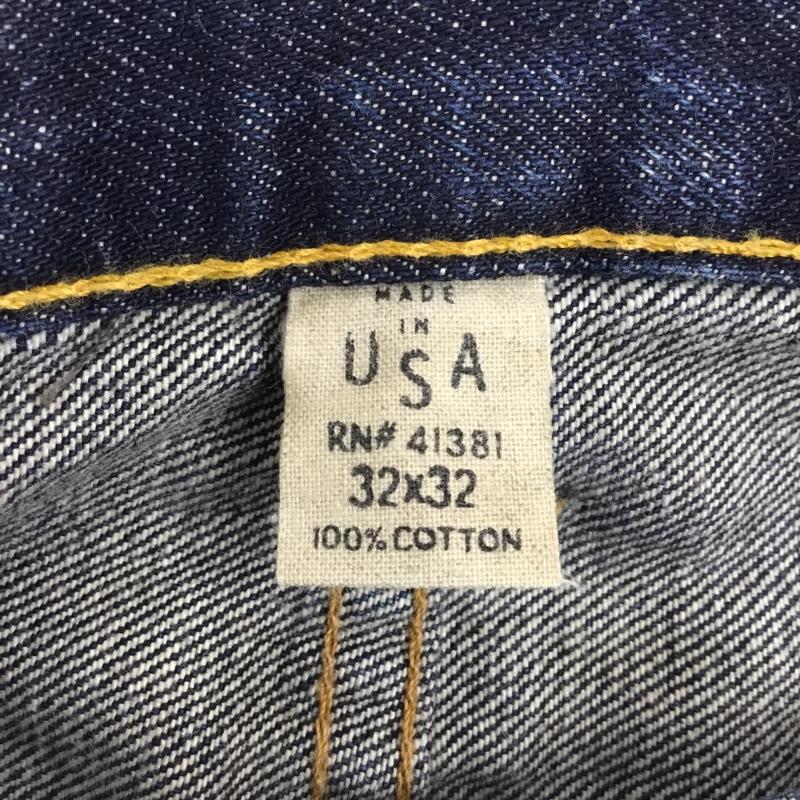 ダブルアールエル ラルフローレン RRL RALPH LAUREN パンツ デニム、ジーンズ 32 × 32 ストレート 32インチ 無地 インディゴ / インディゴ /  メンズ USED 古着 中古 10109686