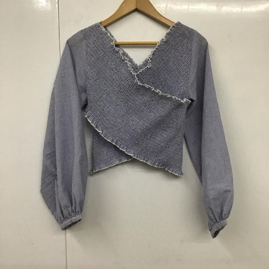 アルシーヴ archives カットソー 長袖 チェック 水色 / ライトブルー /  レディース USED 古着 中古 10131176
