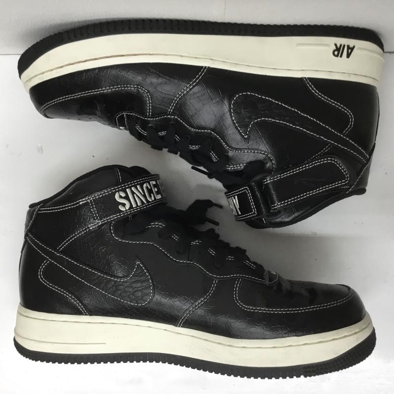 ナイキ NIKE スニーカー スニーカー AIR FORCE 1 MID  07 LX エア フォース 1 ミッド  07 LX DV1029-010 26.5cm ロゴ、文字 X アニマル柄 黒 / ブラック /  メンズ USED 古着 中古 10108154