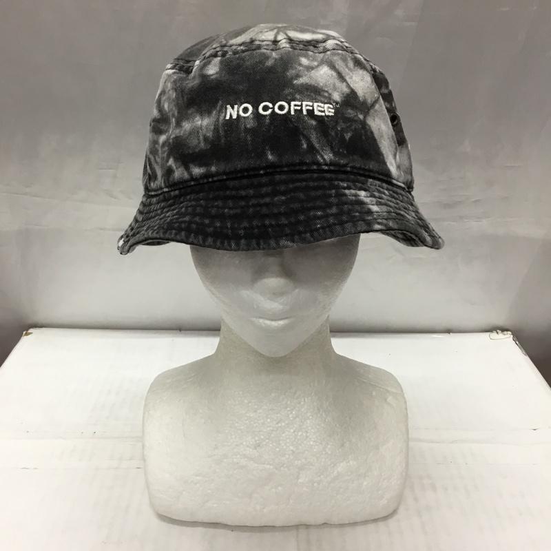 ノーコーヒー NO COFFEE 帽子 ハット バケットハット バケハ タイダイ ロゴ、文字 黒 / ブラック /  メンズ USED 古着 中古 10113982