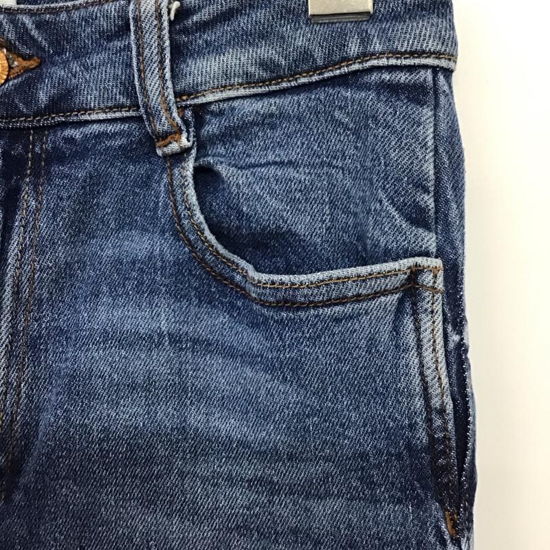 ザラ ZARA パンツ デニム、ジーンズ デニムパンツ スリムパンツ カジュアルパンツ ストレッチパンツ 38 無地 インディゴ / インディゴ /  レディース USED 古着 中古 10136742