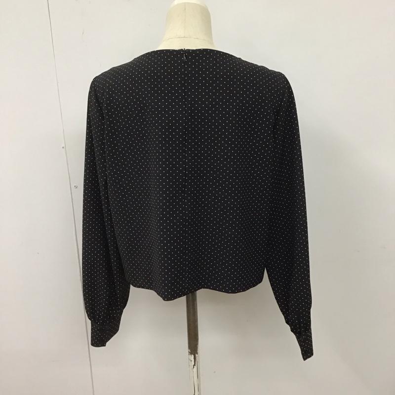 ミラオーウェン Mila Owen カットソー 長袖 0 ドット 黒 / ブラック /  レディース USED 古着 中古 10128415