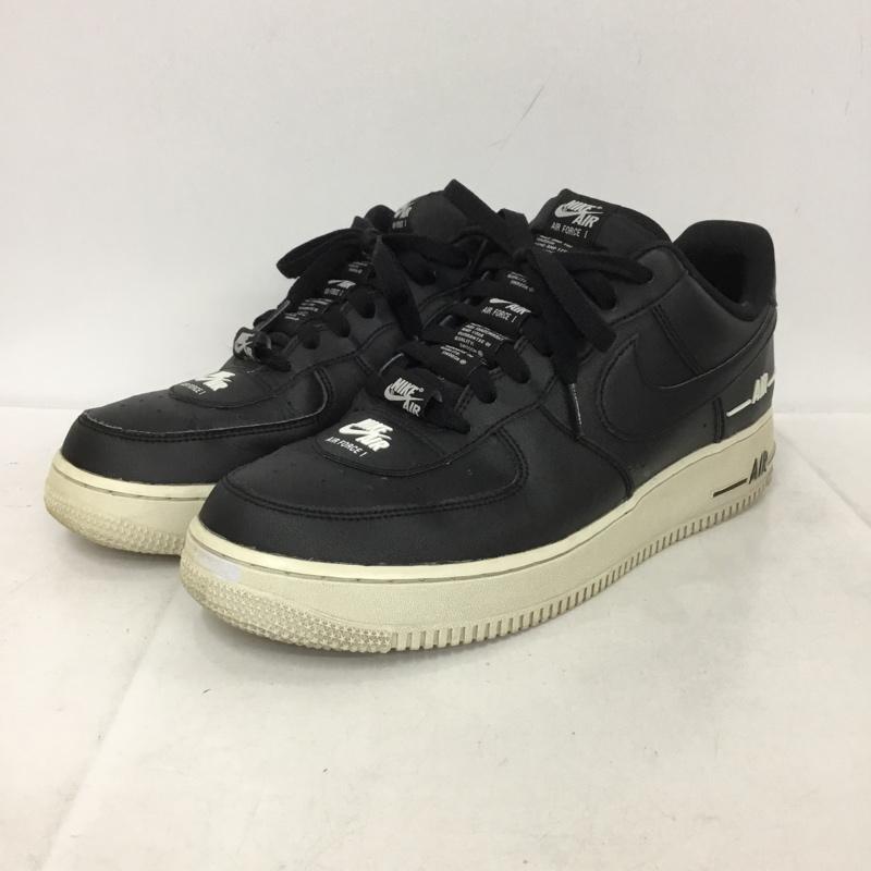 ナイキ NIKE スニーカー スニーカー CJ1379-001 AIR FORCE 1 07 LV8 3 27cm 27.0cm ロゴ、文字 黒 / ブラック / X 白 / ホワイト /  メンズ USED 古着 中古 10136468