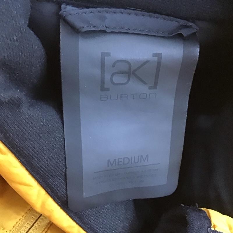 バートン BURTON ジャケット、上着 ジャンパー、ブルゾン ジップアップジャケット ダウンジャケット カジュアルジャケット アウター M ロゴ、文字 黄 / イエロー /  メンズ USED 古着 中古 10106698