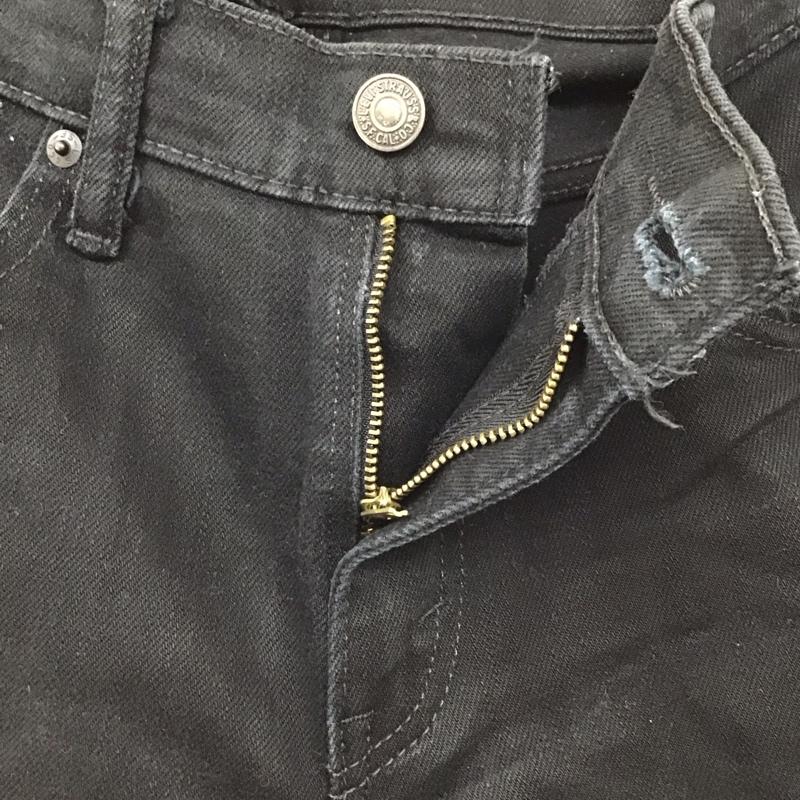 リーバイストラウスアンドコー Levi Strauss & co. パンツ デニム、ジーンズ デニムパンツ スリムパンツ ストレッチパンツ ジーンズ 32インチ 無地 黒 / ブラック /  メンズ USED 古着 中古 10123142