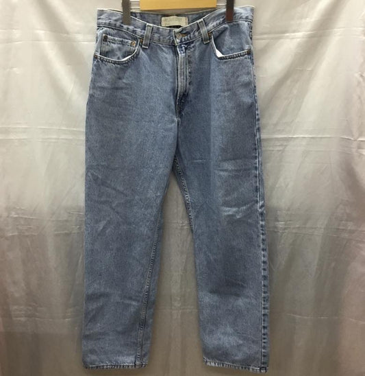 リーバイス Levi s パンツ デニム、ジーンズ 550 W34 L32 リラックスフィット 34インチ 無地 青 / ブルー /  メンズ USED 古着 中古 10111390