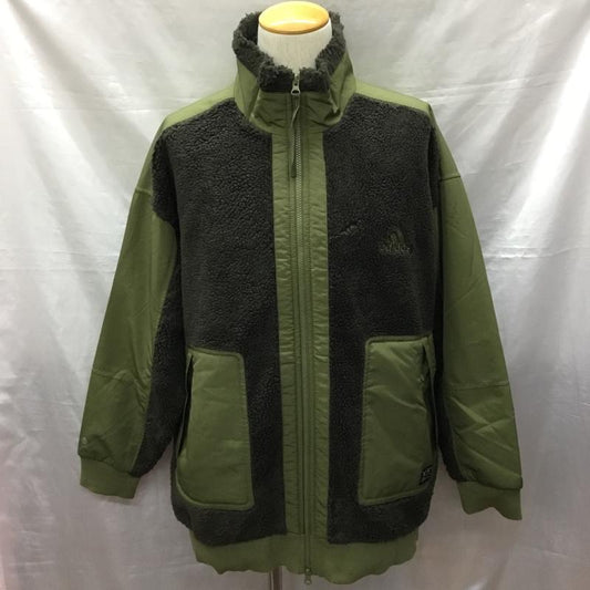 アディダス adidas ジャケット、上着 ジャケット、ブレザー HP1390 PRSVEBOAJK フリースジャケット 2XL ロゴ、文字 カーキ / カーキ /  メンズ USED 古着 中古 10120997