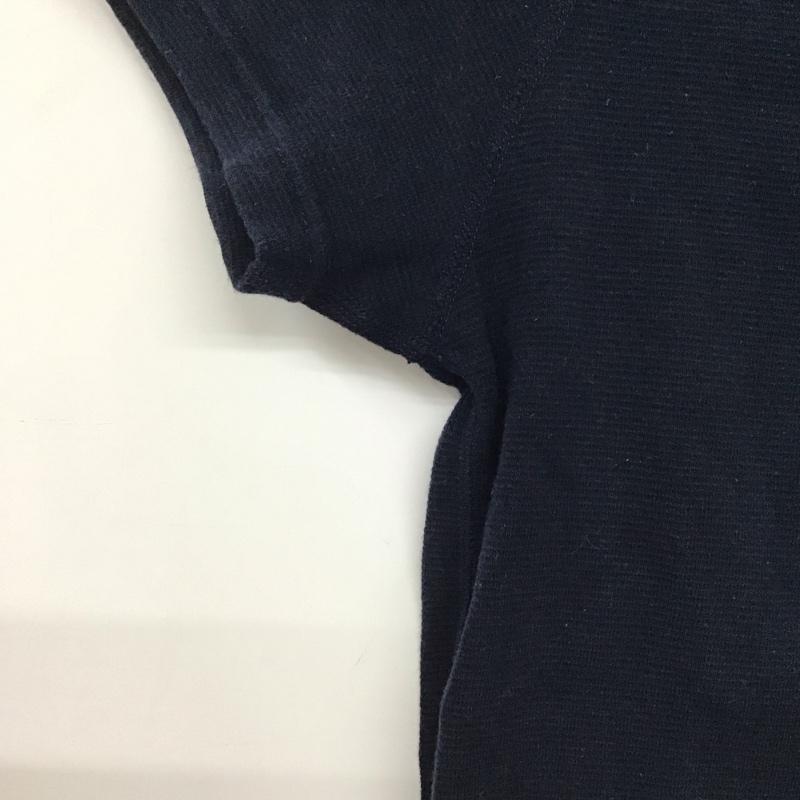 ハリウッドランチマーケット H.R MARKET Tシャツ 半袖 半袖カットソー 無地Tシャツ クルーネックカットソー 0 ロゴ、文字 紺 / ネイビー /  レディース USED 古着 中古 10135081