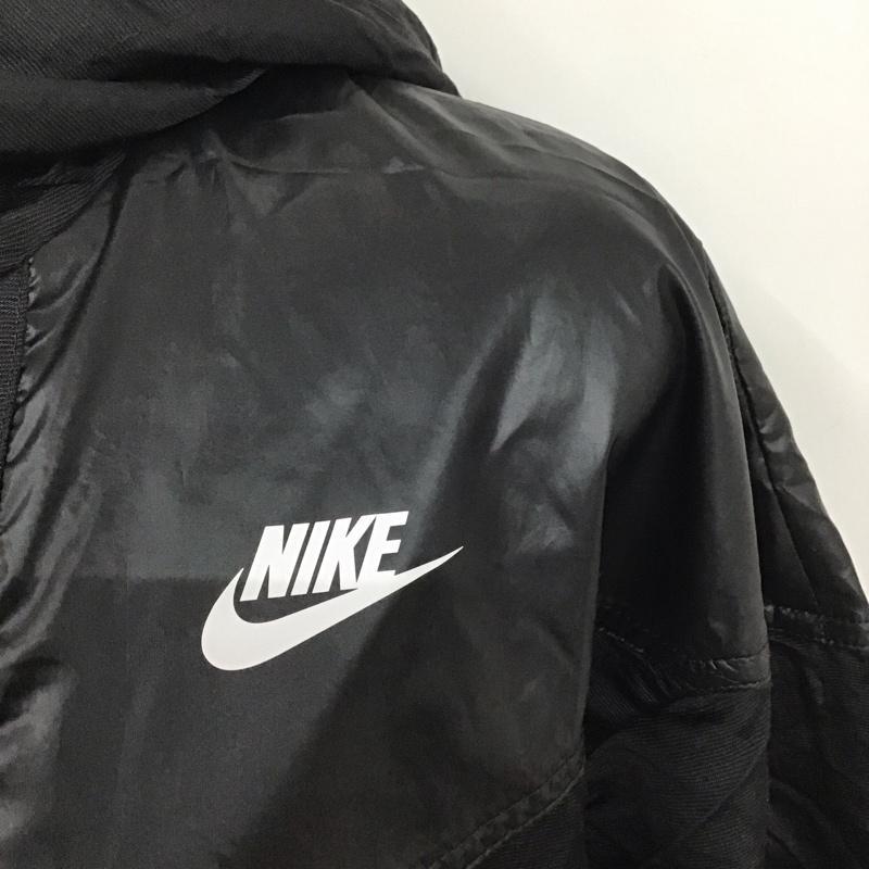 ナイキ NIKE ジャケット、上着 ジャンパー、ブルゾン BY2834-010 ウインドジャケット L ロゴ、文字 X プリント 黒 / ブラック /  レディース USED 古着 中古 10128223