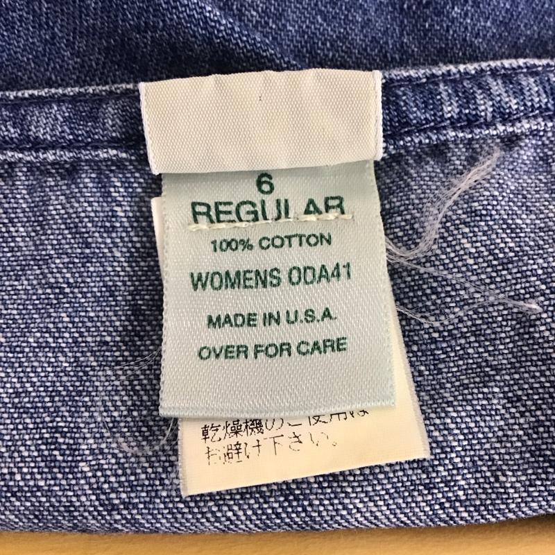 エルエルビーン L.L.Bean ワンピース ロングスカート ノースリーブ デニム フロントボタン 無地 青 / ブルー /  レディース USED 古着 中古 10146514