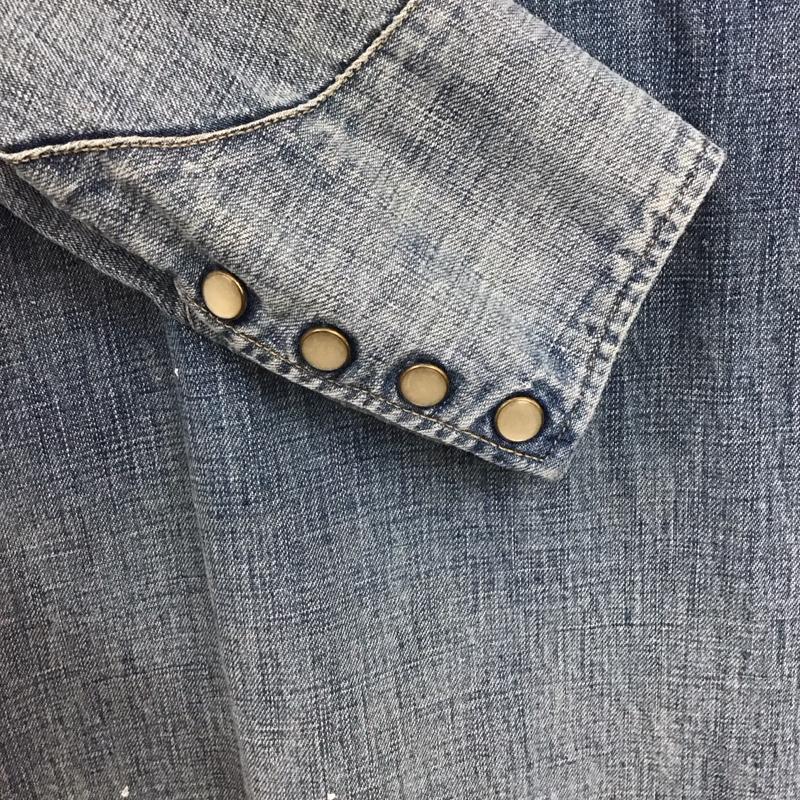 ダブルアールエル ラルフローレン RRL RALPH LAUREN ワンピース ひざ丈スカート 1 無地 水色 / ライトブルー /  レディース USED 古着 中古 10148430