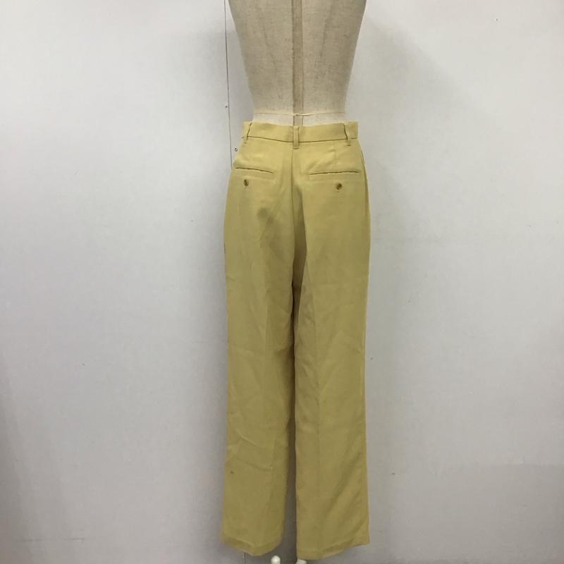 ケービーエフ KBF パンツ スラックス KB15-24D170 ワンタックスラックス 38 無地 黄 / イエロー /  レディース USED 古着 中古 10117739