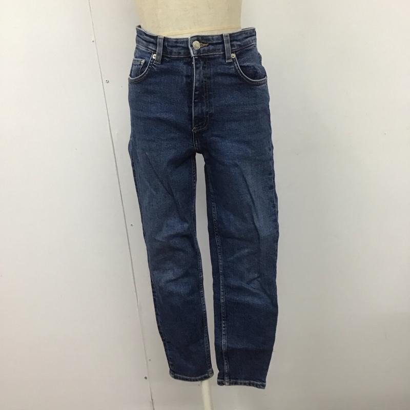 ザラ ZARA パンツ デニム、ジーンズ ストレッチ 無地 青 / ブルー /  レディース USED 古着 中古 10108077