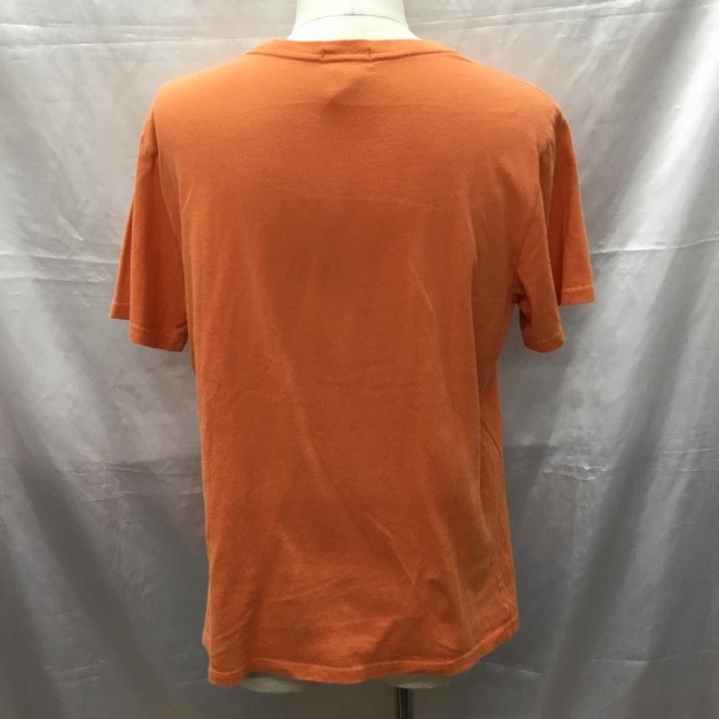 ポロバイラルフローレン Polo by RALPH LAUREN Tシャツ 半袖 クルーネック XL ワンポイント 橙 / オレンジ /  メンズ USED 古着 中古 10115538