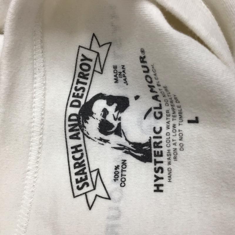 ヒステリックグラマー HYSTERIC GLAMOUR Tシャツ 半袖 02192ce02 半袖カットソー Tシャツ L 無地 白 / ホワイト /  メンズ USED 古着 中古 10118239