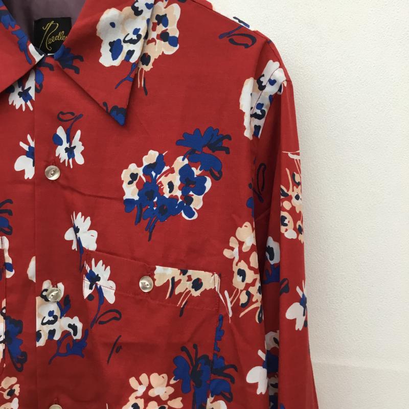 ニードルス Needles シャツ、ブラウス 長袖 One-up Shirt 23SS MR174 S 花柄 赤 / レッド /  メンズ USED 古着 中古 10127270
