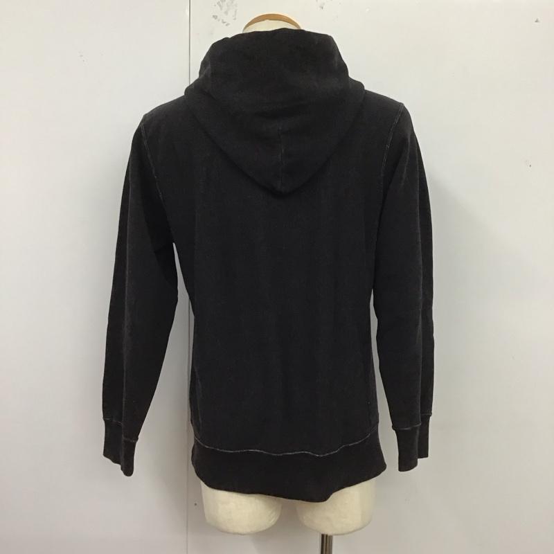 チャンピオン Champion パーカー 長袖 c3-n102 プルオーバーパーカー 長袖スウェット M 無地 黒 / ブラック /  メンズ USED 古着 中古 10124319