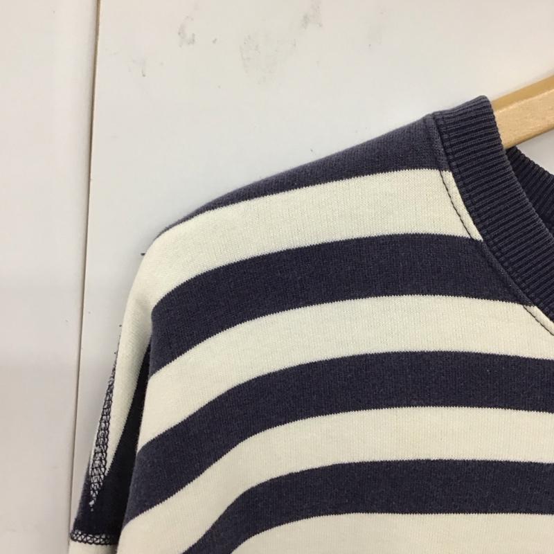 ポロバイラルフローレン Polo by RALPH LAUREN トレーナー 長袖 90s L ボーダー柄 白 / ホワイト / X 紺 / ネイビー /  メンズ USED 古着 中古 10132029