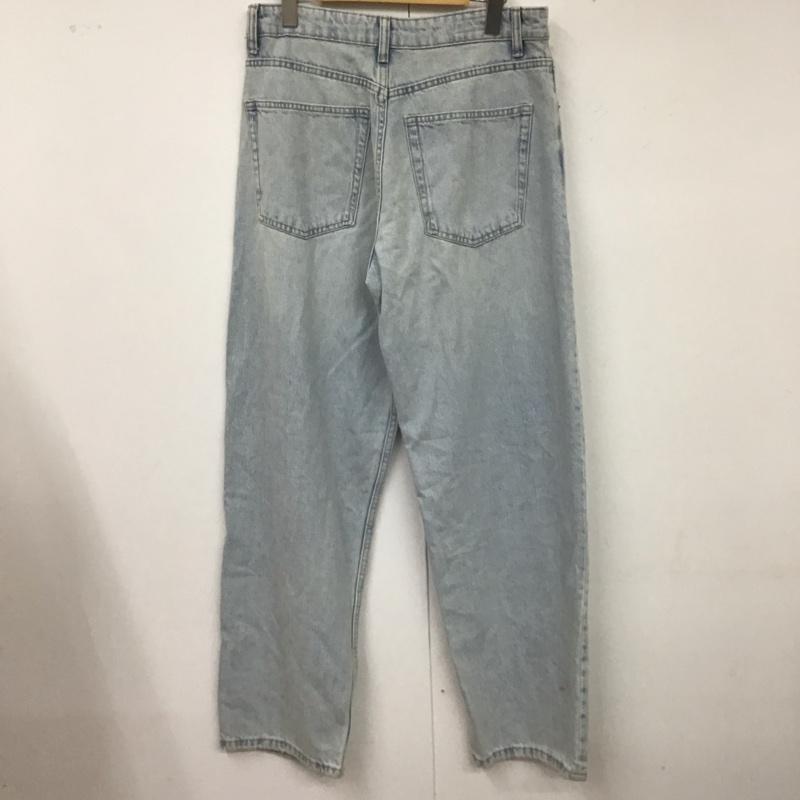 ザラ ZARA パンツ デニム、ジーンズ デニムパンツ ストレートパンツ ワイドパンツ カジュアルパンツ 38 無地 インディゴ / インディゴ /  レディース USED 古着 中古 10116421