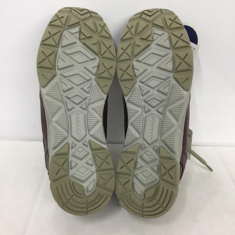 ダンロップ DUNLOP スニーカー スニーカー 防水 23.5EEE ファスナー 23.0cm ロゴ、文字 えんじ / ワインレッド /  レディース USED 古着 中古 10135797