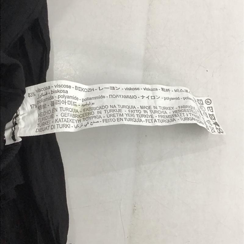 ザラ ZARA パンツ ワークパンツ、ペインターパンツ ワイドパンツ カジュアルパンツ ワークパンツ M 無地 黒 / ブラック /  レディース USED 古着 中古 10142667