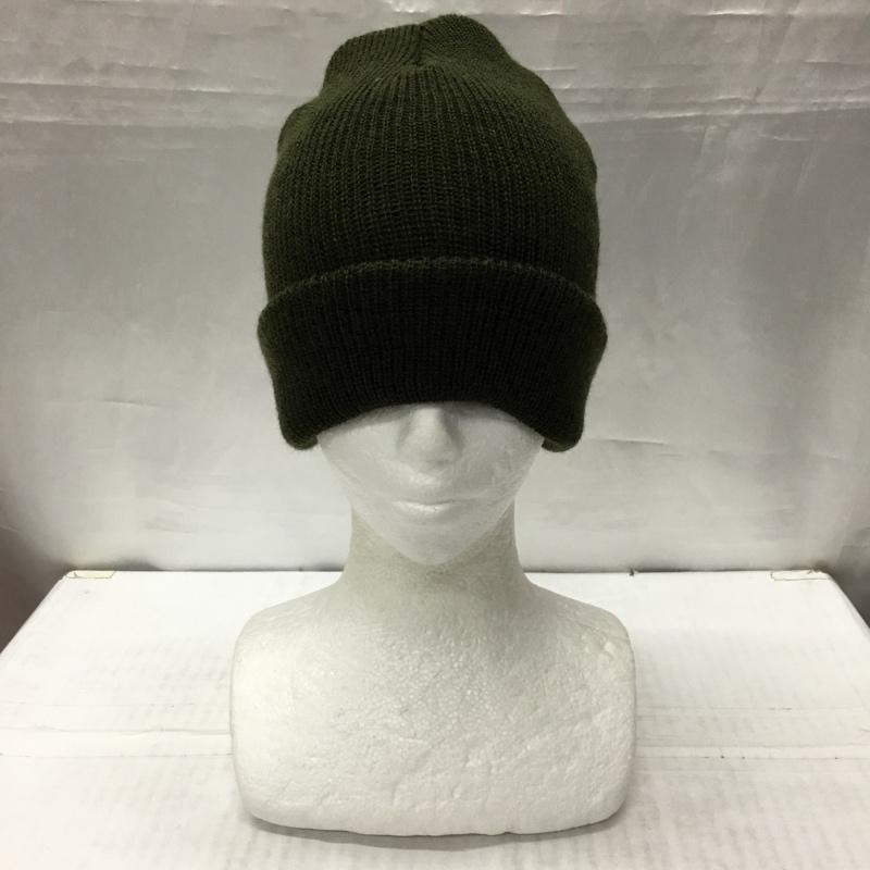 古着 USED 帽子 ニット帽 ウール ミリタリー 無地 カーキ / カーキ /  メンズ USED 古着 中古 10115254