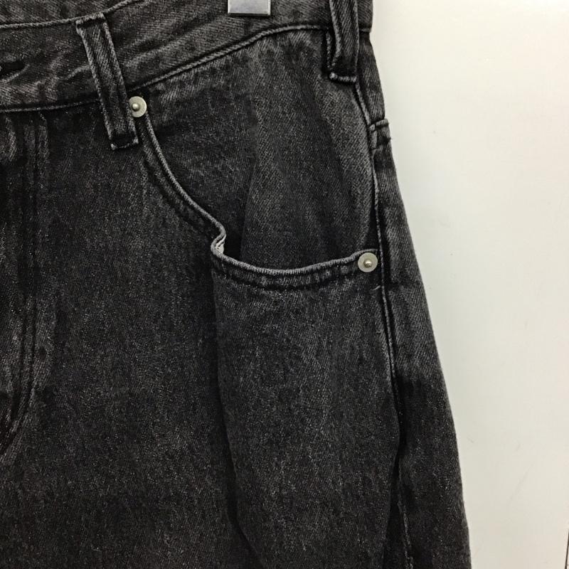 インヘリット INHERIT パンツ デニム、ジーンズ デニムパンツ ワイドパンツ カジュアルパンツ M 無地 ダークグレー / ダークグレー /  メンズ USED 古着 中古 10147280