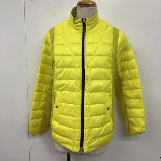 アディダス adidas ジャケット、上着 ジャケット、ブレザー n56059 ナイロンジャケット ダウンジャケット L ロゴ、文字 黄 / イエロー /  メンズ USED 古着 中古 10123597