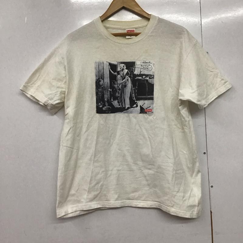 シュプリーム Supreme Tシャツ 半袖 Hiding from indians Tee Mike Kelley 18AW 18FW M プリント 白 / ホワイト /  メンズ USED 古着 中古 10144027