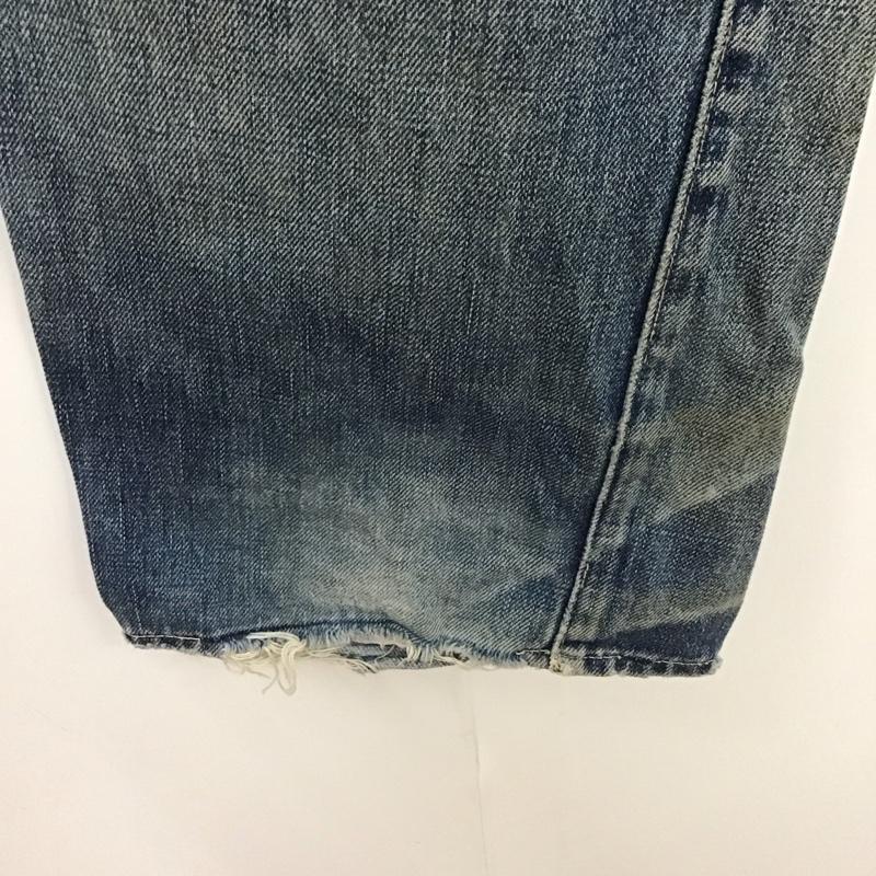 リーバイス Levi s パンツ デニム、ジーンズ デニムパンツ ストレートパンツ ダメージ加工パンツ カジュアルパンツ 36 無地 インディゴ / インディゴ /  メンズ USED 古着 中古 10109309