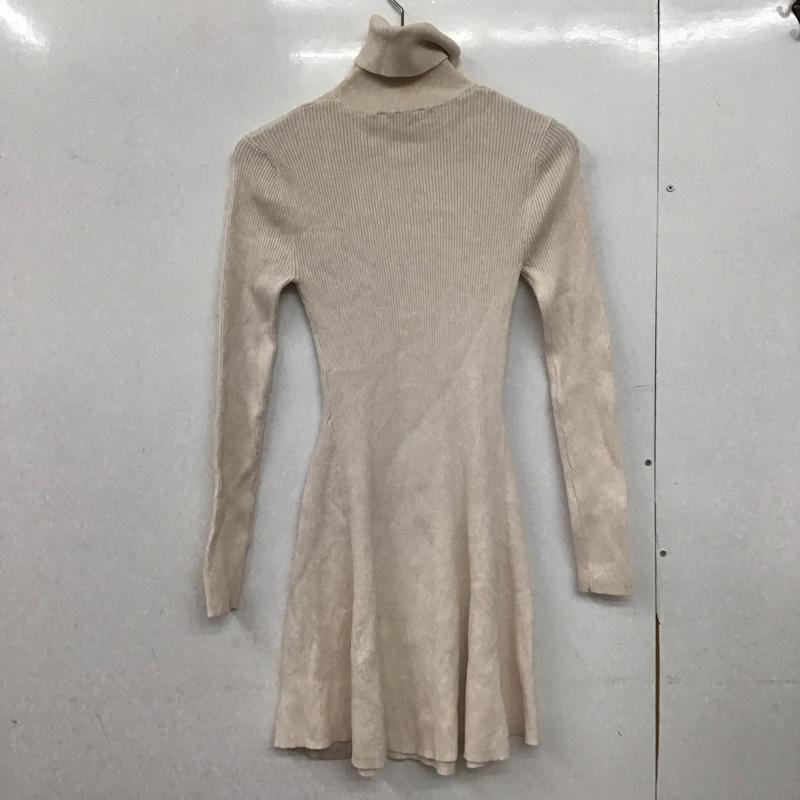 ザラ ZARA ワンピース ひざ丈スカート L 無地 オフホワイト / オフホワイト /  レディース USED 古着 中古 10147005