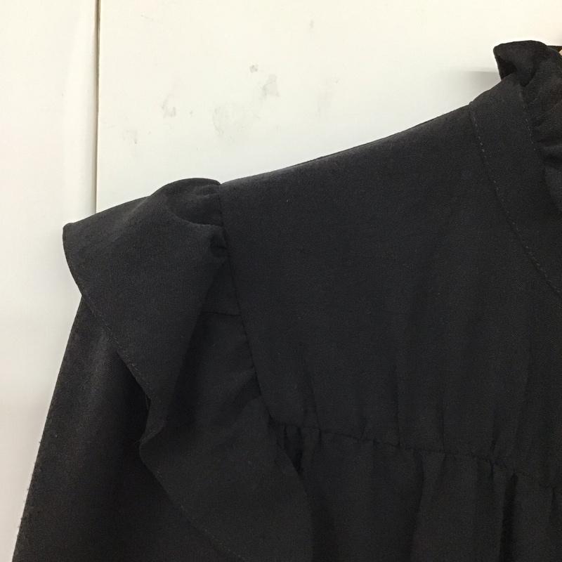 ザラ ZARA ワンピース ミニスカート 0387/169/800 M 無地 黒 / ブラック /  レディース USED 古着 中古 10131088