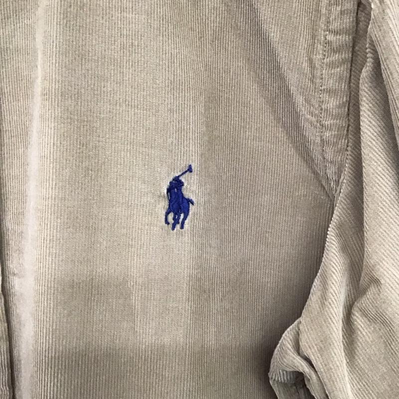 ポロラルフローレン POLO RALPH LAUREN シャツ、ブラウス 長袖 長袖シャツ コーデュロイシャツ カジュアルシャツ S ロゴ、文字 ベージュ / ベージュ /  メンズ USED 古着 中古 10150871