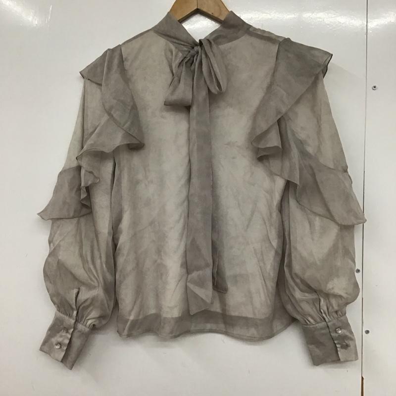 イング INGNI シャツ、ブラウス 長袖 M 総柄 灰 / グレー /  レディース USED 古着 中古 10130199