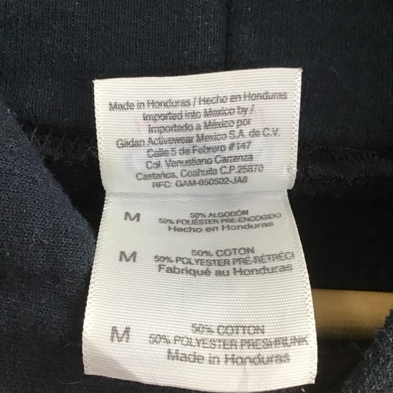 ギルダン GILDAN パーカー 長袖 長袖パーカー プルオーバーパーカー スウェット M ロゴ、文字 紺 / ネイビー /  メンズ USED 古着 中古 10148971