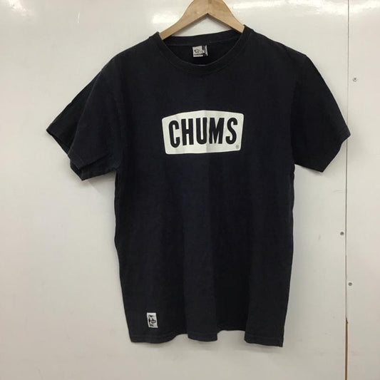 チャムス CHUMS Tシャツ 半袖 半袖カットソー プリントTシャツ クルーネックカットソー L プリント X ロゴ、文字 紺 / ネイビー /  メンズ USED 古着 中古 10148127