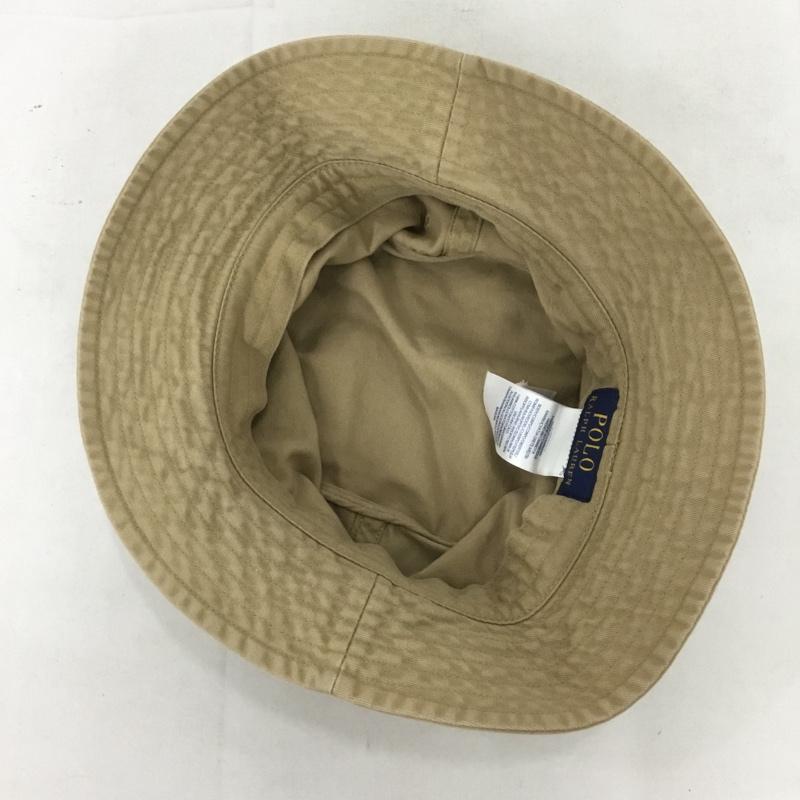 ポロラルフローレン POLO RALPH LAUREN 帽子 ハット バケットハット ワンポイント ベージュ / ベージュ /  メンズ USED 古着 中古 10138045