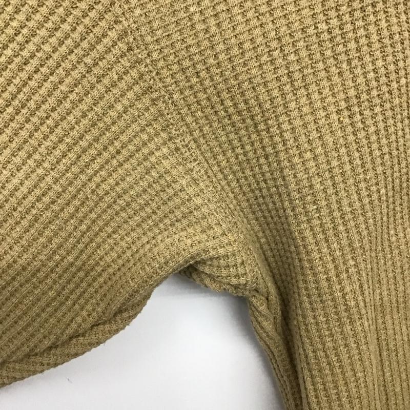 ニコアンド niko and... カットソー 長袖 長袖カットソー 無地カットソー クルーネック ワッフル 3 無地 ベージュ / ベージュ /  メンズ USED 古着 中古 10140305