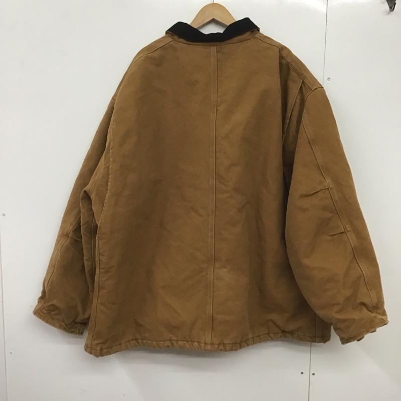カーハート Carhartt ジャケット、上着 ジャケット、ブレザー ジップアップジャケット アウター 古着 ロゴ、文字 茶 / ブラウン /  メンズ USED 古着 中古 10145888
