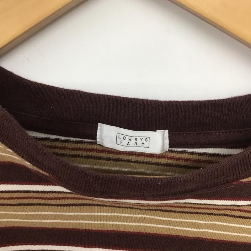 ローリーズファーム LOWRYS FARM Tシャツ 長袖 FREE ボーダー柄 マルチカラー / マルチカラー /  レディース USED 古着 中古 10148510