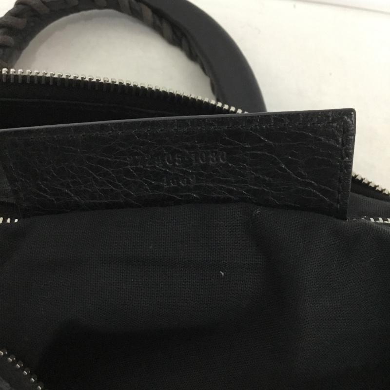 バレンシアガ BALENCIAGA ブリーフケース、書類かばん ブリーフケース、書類かばん 272405 1080 レザー ブリーフケース ビジネスバッグ 無地 黒 / ブラック /  メンズ USED 古着 中古 10147729