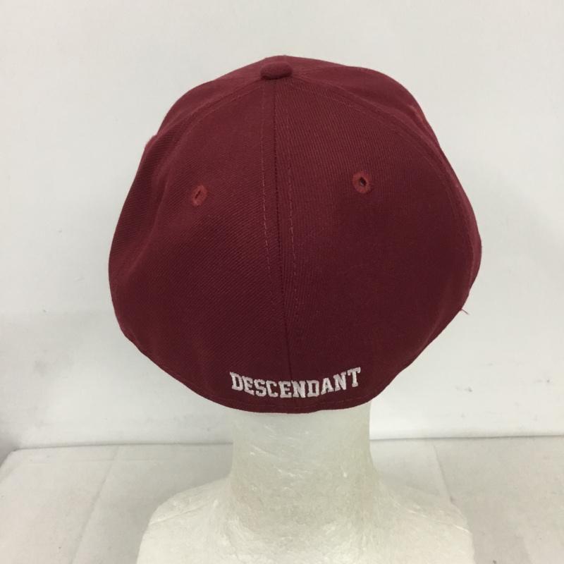 ディセンダント DESCENDANT 帽子 キャップ 59FIFTY NEW ERA 59.6cm ロゴ、文字 えんじ / ワインレッド /  メンズ USED 古着 中古 10131700
