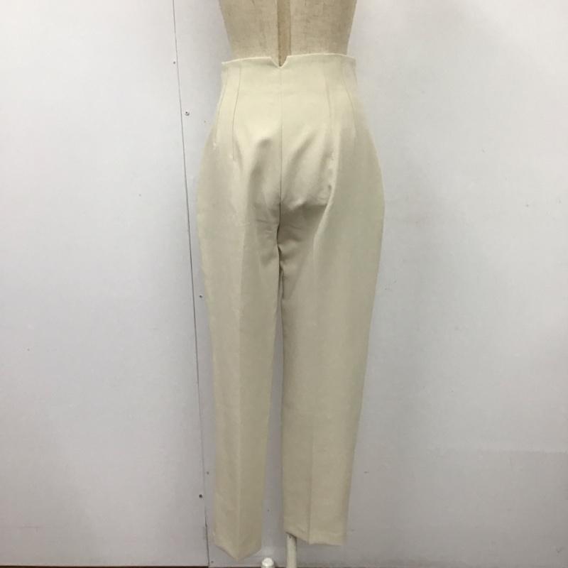 ザラ ZARA ボトムス ボトムス 1608 332 251 ハイウエスト テーパードパンツ XS 無地 アイボリー / アイボリー /  レディース USED 古着 中古 10113502