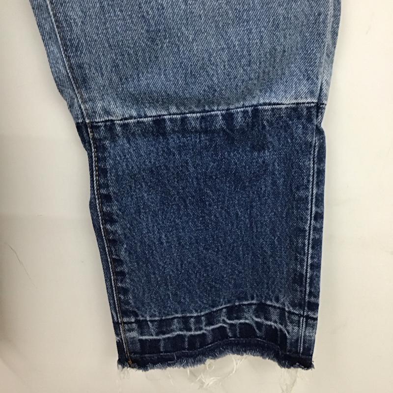 アズールバイマウジー AZUL BY MOUSSY パンツ デニム、ジーンズ 250CAH11-308G PATCHWORK DENIM STRAIGHT S 無地 青 / ブルー /  レディース USED 古着 中古 10119385