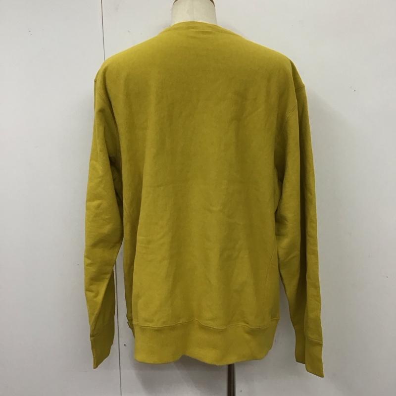 シュプリーム Supreme トレーナー 長袖 18AW BoxLogoCrewneck ボックスロゴクルーネックスウェット 長袖トレーナー XL ロゴ、文字 黄 / イエロー /  メンズ USED 古着 中古 10118070